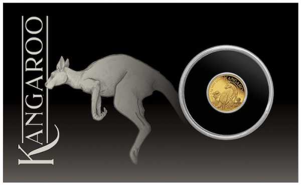 Mini Roo Goldmünze 2023 im Bliser 0,5 Gramm