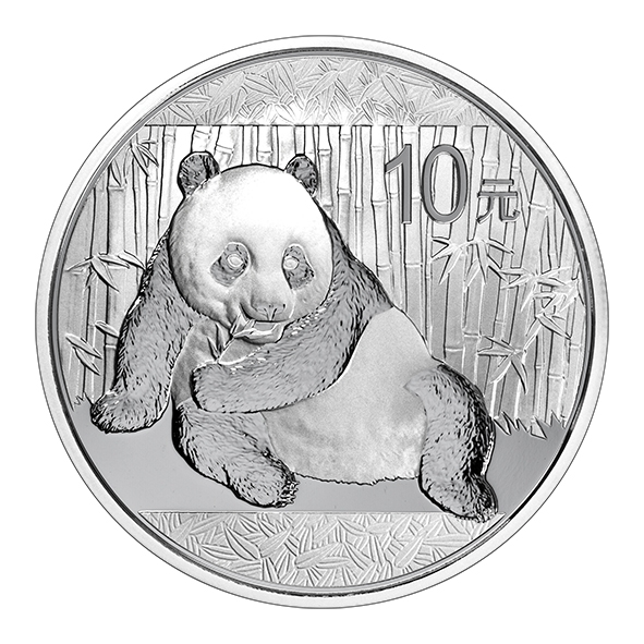 China Panda 1 Unze Silbermünze 2015 