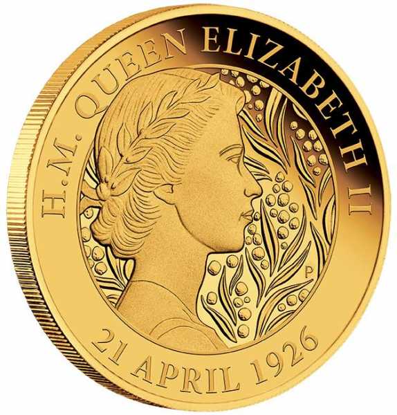 95th Birthday - Queen Elizabeth - 2 Unzen Gold Proof + Box + COA