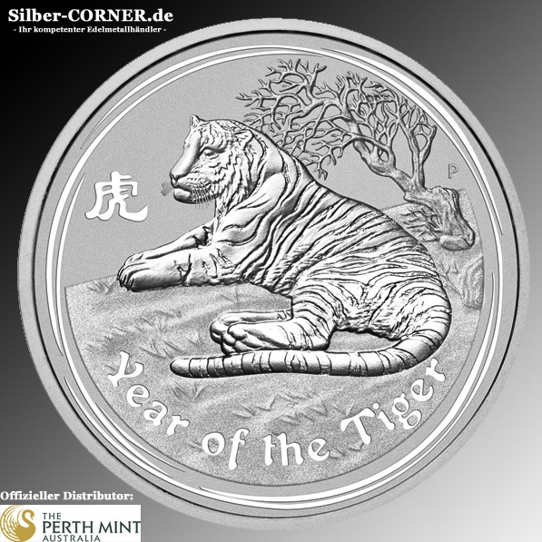 Lunar II Tiger 1 Kg Silber II 2010*