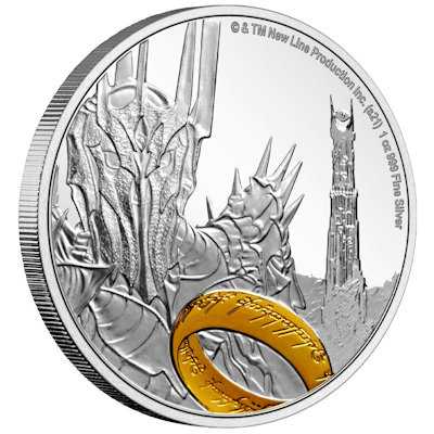 Lord of the Rings - Sauron - 1 Oz Silber Proof 2021 + Box + CoA*