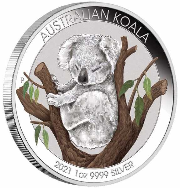 Brisbane Coin Show Koala 1 Unze Silber 2021 +Box +COA*