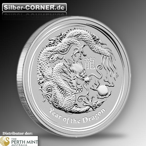 Lunar II - Drache - 1 Oz Silber 2012 *
