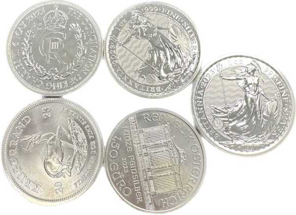 1 Oz SIlbermünzen B-Ware