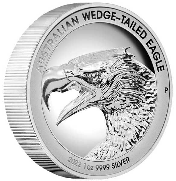 Wedge Tailed Eagle 1 Oz Silber 2022 Ultra High Relief +Box*