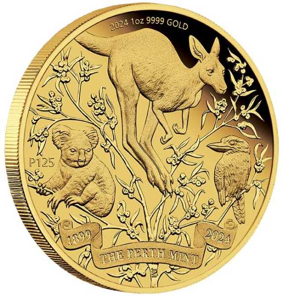 125 Jahre Perth Mint 1 Unze Gold 2024