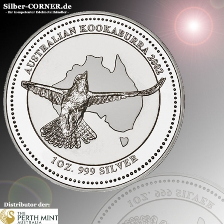 1 Oz Silber Kookaburra 2002