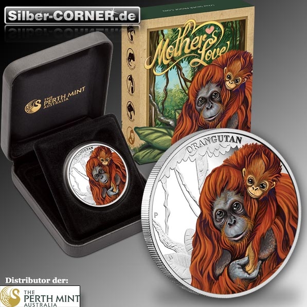Mothers Love Orangutan 1/2 Oz Silber kaufen & Verkaufen.