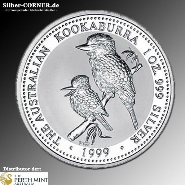 1999 1 Oz Silber Kookaburra 