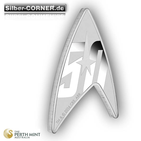 Star Trek - 50 Jahre - Delta Coin 1 Oz Silber + Acrylbox*