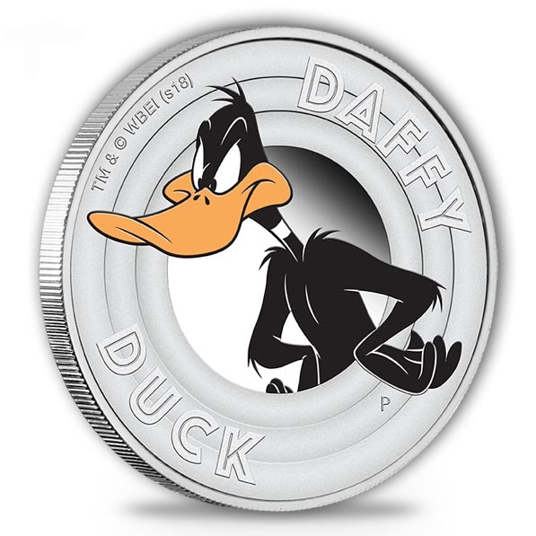 Looney Tunes - Daffy Duck - 1/2 Oz Silber Proof + Box*
