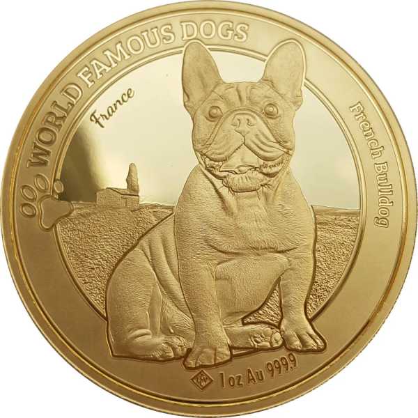 French Bulldog 1 Oz Gold 2022 