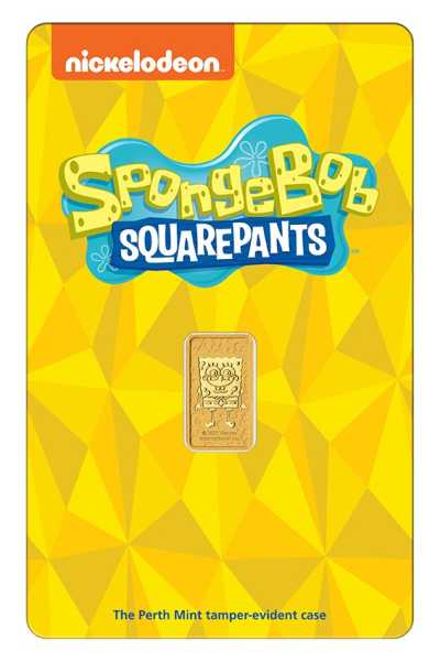 Sponge Bob 1 Gramm Goldbarren - Perth Mint
