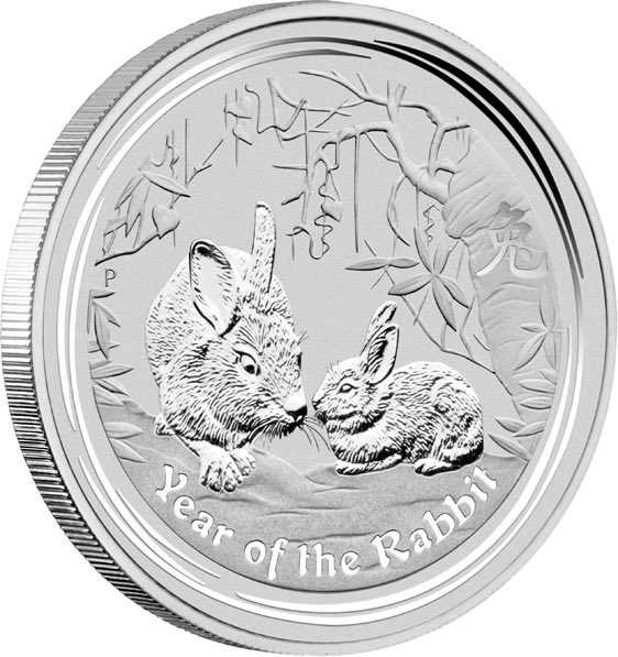Lunar 2 Jahr des Hasen 2 Unzen Silber 2011