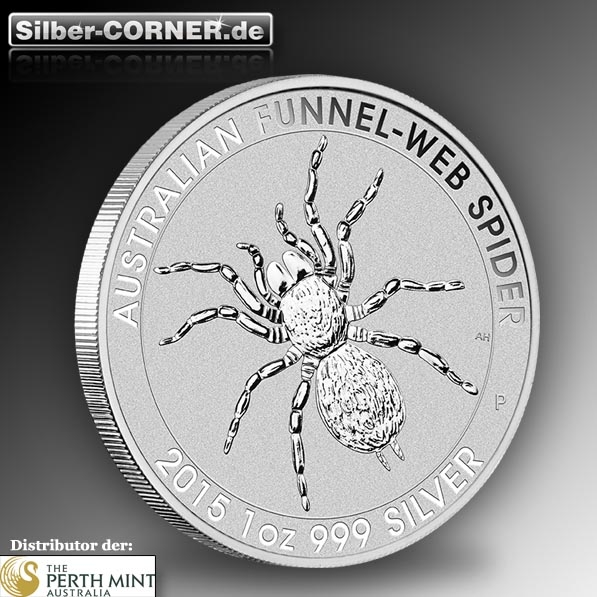 Funnel Web Spider 1 Oz Silber 2015 II.Wahl*