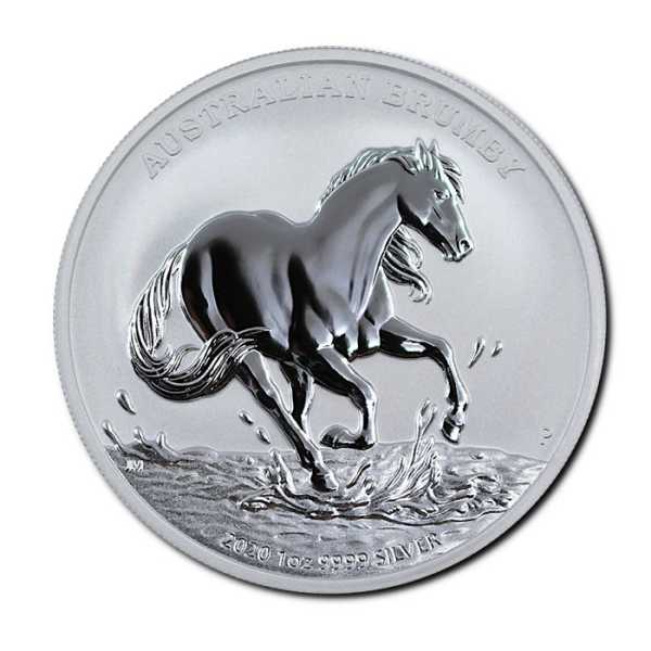 Australien Brumby 1 Unze Silbermünze 2020