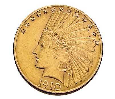 10 Dollar Indian Head Goldmünze 
