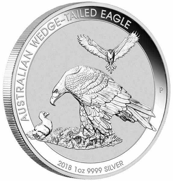 Australien Wedge Tailed Eagle 1 Unze Silber 2018*
