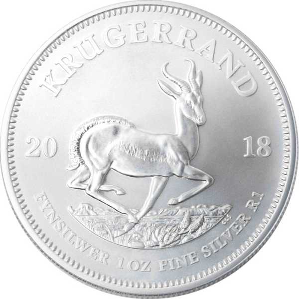 Silbermünze Krügerrand 1 Unze Sliber verschiedene Jahrgänge