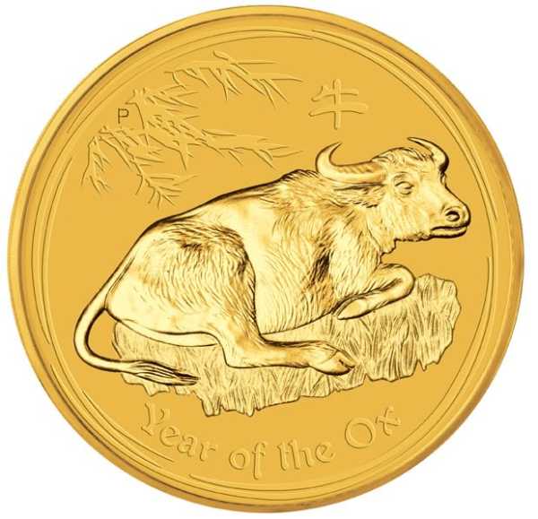 Lunar II Ochse 10 Unzen Gold 2009 kaufen und verkaufen