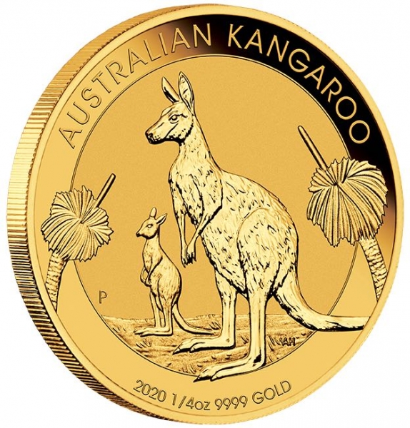 Australien Känguru 1/4 Oz Gold 2020