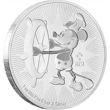 Mickey Mouse - Steamboat Willie 1 Oz Silber 2017*