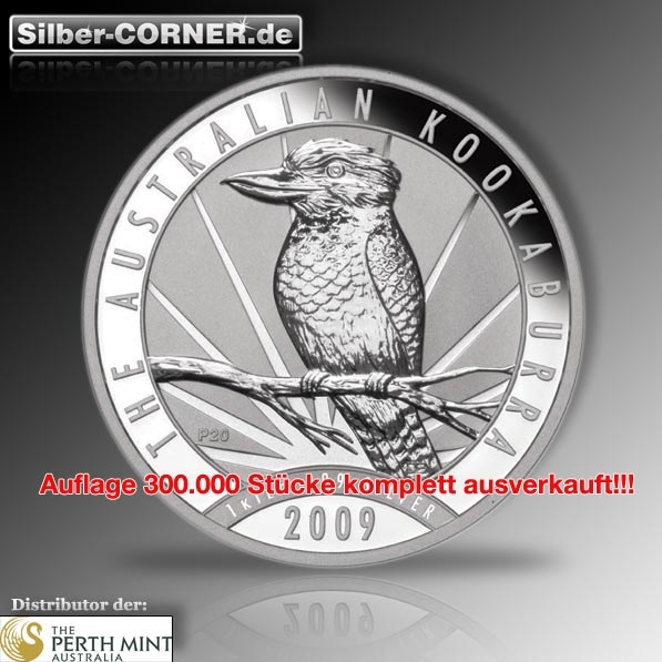 2009 Kookaburra 1 Oz Silber