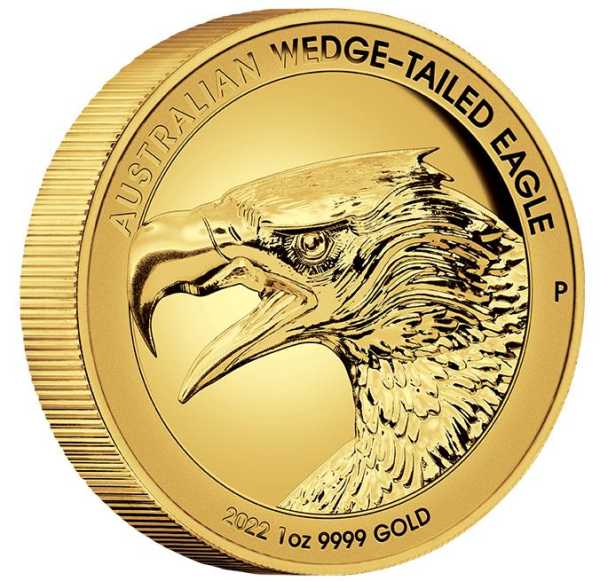 Wedge Tailed Eagle 1 Oz Gold 2022 High Relief Proof + Box + Zertifikat