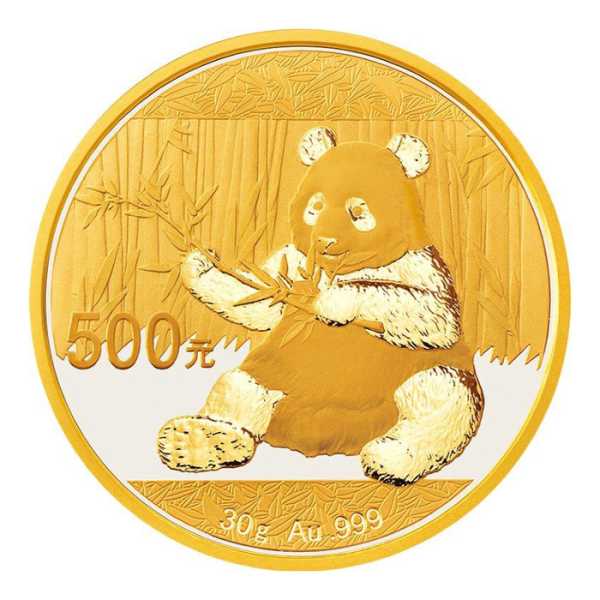 China Panda 30 Gramm Goldmünze 2017 kaufen und verkaufen