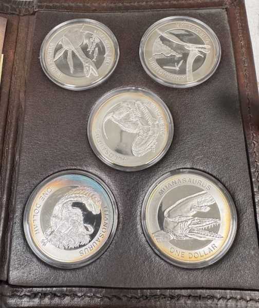 Ancient Reptiles 5 Coin Set Silbermünzen B-Ware*