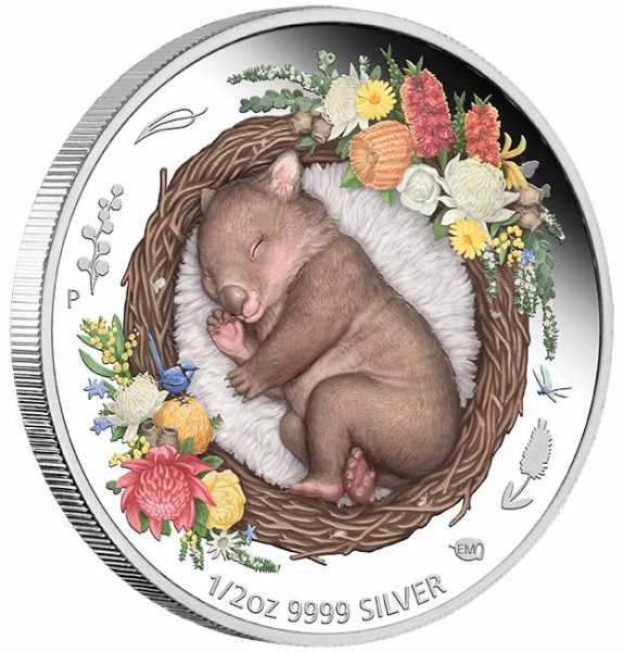 Dreaming Down Under - Wombat - 1/2 Oz Silber Proof +Box +COA*