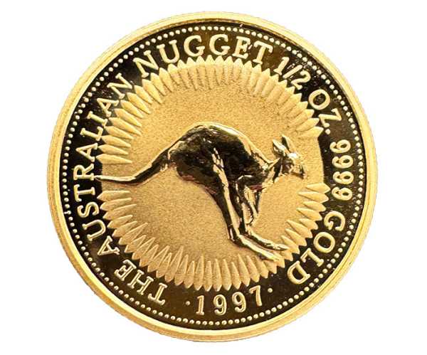 Australien Nugget 1/2 Unze Goldmünze 1997