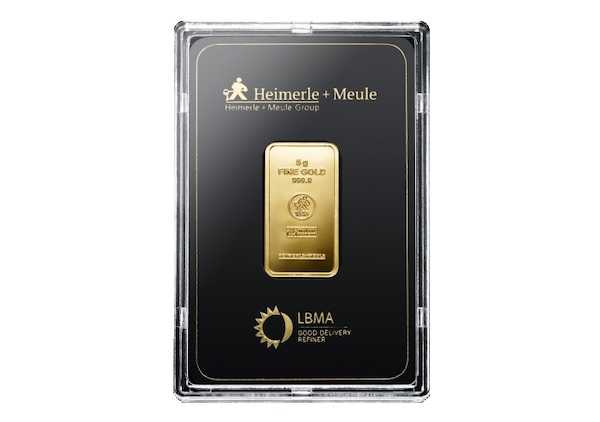 Heimerle + Meule 5 Gramm Goldbarren