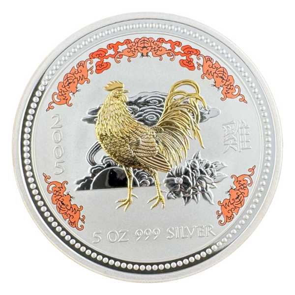 Lunar I Hahn gilded farbig 2005
