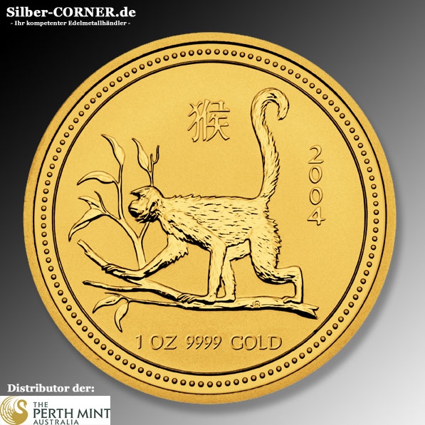 Lunar I Affe 1/20 Oz Gold 2004