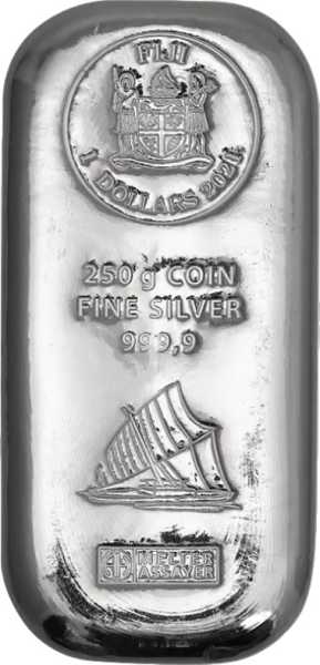 Argor-Heraeus Fiji 250g Silber-Münzbarren Details