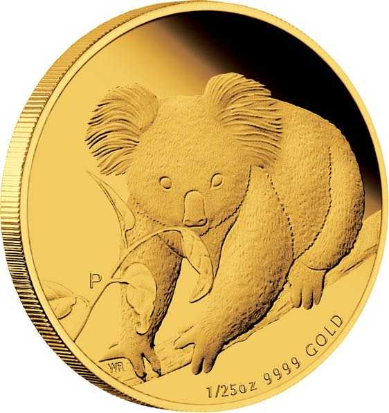 Australien Koala 1/25 Oz Gold Proof 2010 + Box + COA