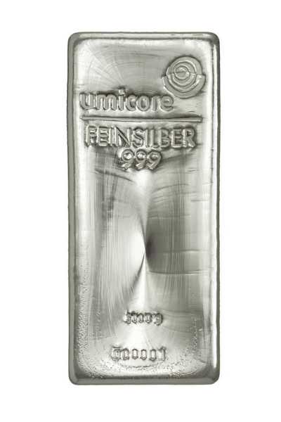 Umicore 5 Kilogramm Silberbarren