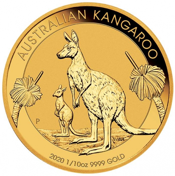 Australien Känguru 1/10 Oz Gold 2020