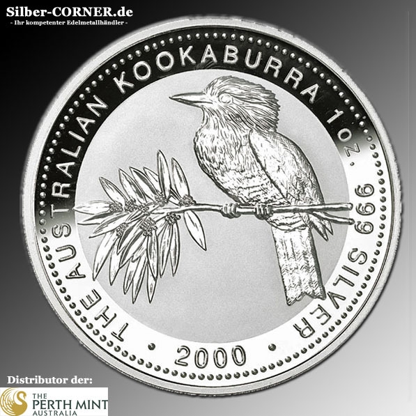 Perth Mint 1 OZ Kookaburra 2000