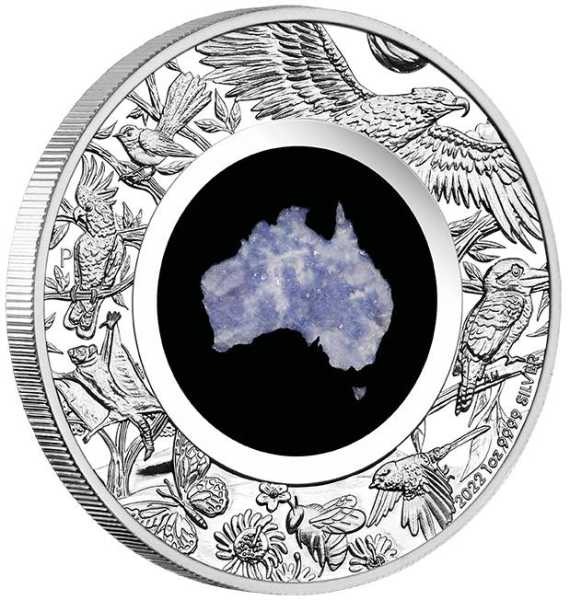 Great Southern Land - Lepidolite - 1 Oz Silber Proof 2022 +Box +COA*