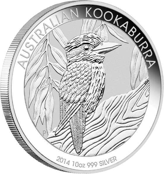 Kookaburra 10 Unzen Silbermünze 2014