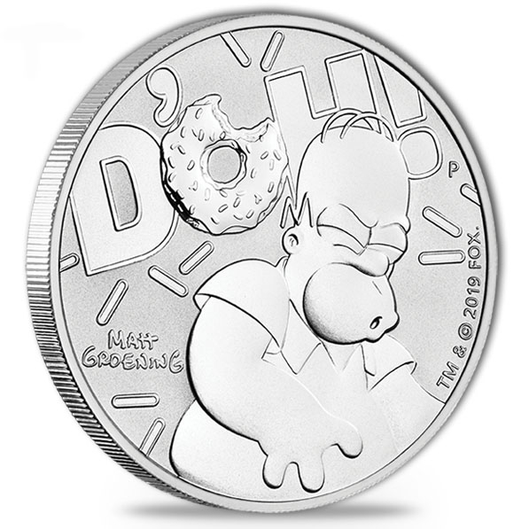 The Simpsons - Homer - 1 Oz Silber 2019 *