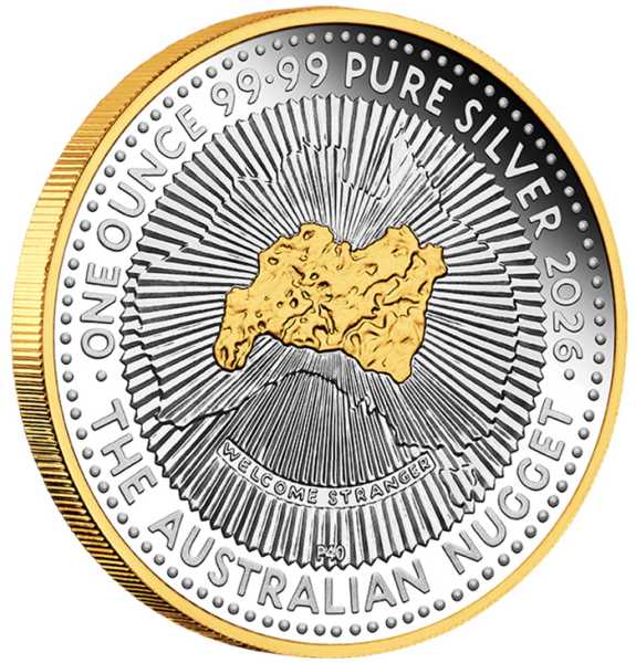 Australien Nugget 2026 Silber 1oz Revers Welcome Stranger