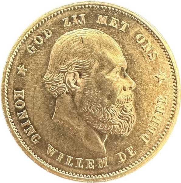 Niederlande 10 Gulden Goldmünze Willem