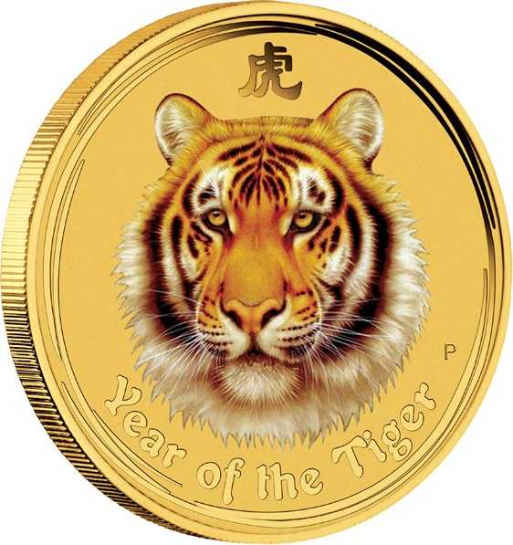 Lunar II Tiger 1/20 Unze Goldmünze 2010 kaufen oder verkaufen