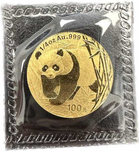 Panda 1/4 Oz Gold 2001