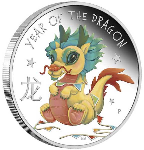 Baby Dragon 1/2 Oz Silver Dragon Proof