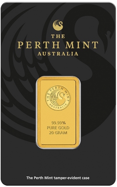 Perth Mint 20 Gramm Goldbarren Känguru