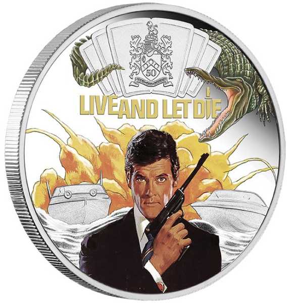 James Bond - Live and Let Die - 1 UNze Silber Proof 2023 +Box + COA*